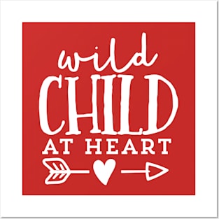 Wild Child At Heart Boho Hippie Spiritual Posters and Art